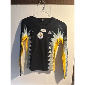 NFL Pittsburgh Steelers Tye Dye Long Sleeve Shirt Youth Large New With Tags